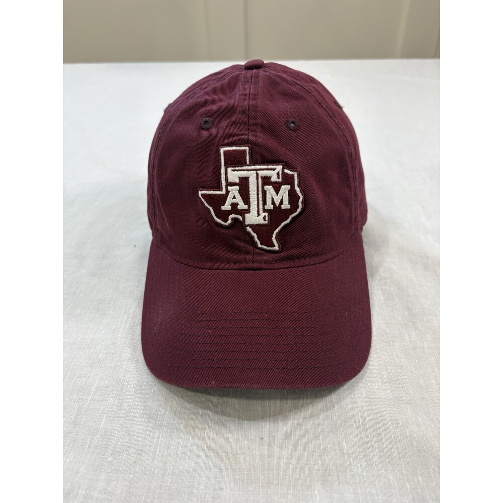 Texas A&M Aggies Hat Strapback Adidas Maroon White NCAA University State Logo